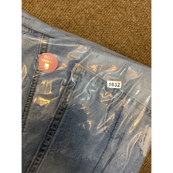 American Eagle Jeans Womens 16 High Rise Skater Wide Leg Y2K Distressed Denim - Picture 9 of 9